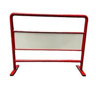 Supporto per cartello da esterno, in acciaio, divisorio per pavimentazione in metallo, per ristoranti, bar, librerie, espositore rettangolare (rosso, 100 x 80 cm) perfetto per aree da pranzo e