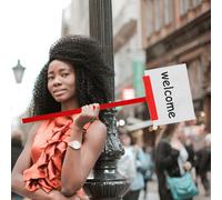 Supporto per cartello di benvenuto portatile da 2 pezzi, supporto per cartello