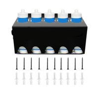 Supporto per cartuccia di mastice - 5 scomparti per sigillanti | Supporto da parete per idraulici, elettricisti, decoratori, appaltatori, , carpentieri, garage,