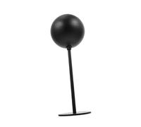 Supporto per Caschi da Moto in Alluminio Spaziale Nero, Base Rotonda | Stabile su Scrivania, Base Ampia da 5, 12 Pollici, per Casa e Ingresso, 1 Pezzo