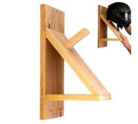 Supporto per casco da moto, 40 cm, in legno, da parete, espositore per ingranaggi, organizer robusto per garage, soggiorno, casa, officina, cantine, appartamenti, pareti d'ingresso