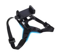 Supporto per Casco da Motociclista con Cinghia a Fibbia Regolabile ABS | Smartphone e Action Camera, Fissaggio Stabile Anti Scivolo, Riprese a Mani Libere e Navigazione