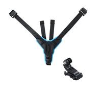Supporto per casco moto con mento curvo per GoPro Hero 12/11/10/9/8/7/6/5/4/Max/Mini, poggiamento per casco moto, silicone antiscivolo, accessori per action cam, supporto GoPro stabile e leggero