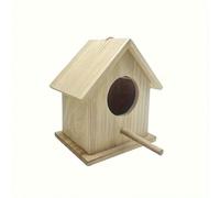 Supporto per casette per uccelli, nido d'uccello in legno, appeso per il cortile, mini casetta per uccelli, mangiatoia per uccelli da esterno, nido d'uccello per decorazione fai-da-te, habitat per ucc
