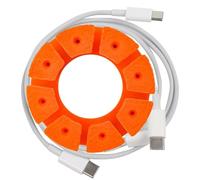 Supporto per cavi - 6,5 x 2 Cm, Dimensioni compatte, avvolgimento manuale del cavo, senza groviglio | Strumento di ordinamento dei cavi desktop Accessorio elettronico facile da viaggio