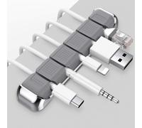 Supporto per Cavi Da Scrivania Con 5 Fessure, Durevole Organizer a Clip per Cavo