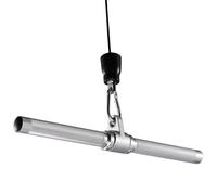 Supporto per cavo - Asta per tricipiti, design con asta dritta, comoda impugnatura in gommapiuma, struttura in acciaio, adatta per principianti, abitanti, adulti, e birre