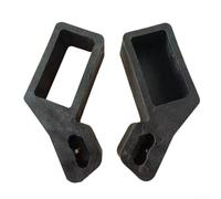 Supporto per cavo di prolunga per cassetta degli attrezzi, staffa organizer per cavi in nylon resistente, kit di montaggio per avvolgimento cavi da 15,2 m, per officina, garage, confezione da 2 (nero
