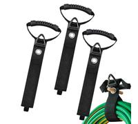 Supporto per cavo di prolunga, set multiplo, cinghie per avvolgere e avvolgere in nylon estraibile, organizer ergonomico per giardino, officina, campeggio