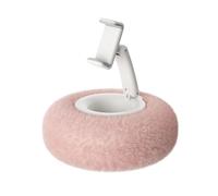 Supporto per Cellulare a Cuscino, Portatablet Rotante con Ciotola Morbida, Angoli di Visione a 360°, Gamma di Serraggio da 6 a 8,5 Cm e Smorzamento Colonna Regolabile pink