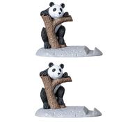 Supporto per cellulare a forma di panda, grazioso piccolo porta tablet, ornamenti a forma di panda, decorazione per la casa e il desktop