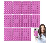 Supporto per cellulare a ventosa, in silicone, antiscivolo, resistente, 10 pezzi, per guida, cucina, bagno