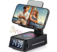 Supporto per cellulare con altoparlante Bluetooth e orologio, supporto per telefono wireless per uomini e donne - Gadget fantastico regalo p