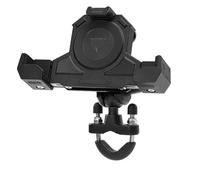 Supporto Per Cellulare Con Ammortizzatore Per Esterni Per Motocicletta, Supporto Fisso A Triangolo, Supporto Per Navigazione Con Ricarica Wireless(Black)