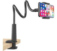 Supporto per cellulare con rotazione e regolazione a 360, versione aggiornata, stabile e resistente, braccio flessibile e rigido, 4 dispositivi da