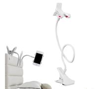 Supporto Per Cellulare Da Letto, 50cm Supporto Porta Cellulare Da Collo, Porta Per Telefono Pigro Regolabile Ruotabile A 360°, Pinza Multifunzione A Braccio Lungo Adatto A Scrivanie, Comodini