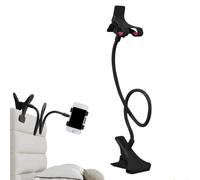 Supporto Per Cellulare Da Letto Con Molletta, 50cm Supporto Porta Cellulare Da Collo, Porta Telefono Pigro Ruotabile A 360 Gradi Regolabile Per Scrivanie, Comodini, Pinza Multifunzione A Braccio Lungo