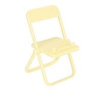 Supporto per cellulare da scrivania per sedia piccola multiangolo (Gialla) | Supporto per sedia pieghevole in plastica, supporto per sedia portatile con tutti i telefoni cellulari per l'home office
