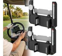 Supporto per Cellulare da Volante per Golf Cart, Supporto Ribaltabile per Cellulare per Golf Cart, Supporto Universale in ABS Regolabile A 360° per Golf Cart con Accesso A GPS E Scheda Punteggi 2PCS
