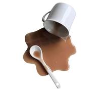 Supporto per cellulare - Design con versamento del caffè Supporto per cellulare | Supporto per cellulare da scrivania, decorazione per feste, per guardare film Registrazione video Streaming