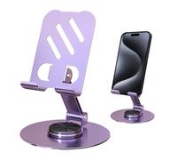 Supporto per cellulare - docking station pieghevole in alluminio | supporto universale per cellulare, design robusto e leggero, posizione regolabile salvaspazio | facile da trasportare per