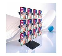 Supporto per cellulare girevole a 360°, altezza regolabile, supporto multi-dispositivo per videoconferenze e giochi