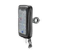 Newrban | Supporto a Custodia, Impermeabile per Smartphone | per Bicicletta e Monopattini, Manubri da 12 a 32 mm di Diametro - Rotabile a 360° - Per Smartphone fino a 6.7" - Nero