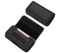 Supporto per cellulare - Pacchetto impermeabile in vita, fondina per telefono con fascia elastica | Borsa per cellulare in tessuto Oxford nero, portatelefono a mani libere per jogging, supporto per
