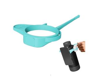 Supporto per cellulare per bottiglia d'acqua, cinghie magnetiche per telefono per bottiglie, custodia leggera per chiavi, cuffie, escursionismo, ciclismo, corridori, blu, Consulte la descripción