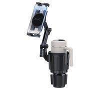 Supporto per cellulare per portabevande in auto, 2 in 1, con supporto per cellulare, adattatore regolabile per smartphone e bottiglie nei veicoli