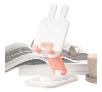Supporto per cellulare pieghevole - Supporto per telefoni cellulari - - 360 ° Rotabile supporto per smartphone e tablet - Compatto per viaggiare e comodino - Design moderno coniglio un