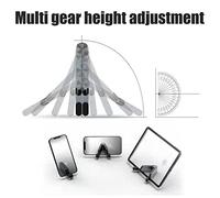 Supporto Per Cellulare Portatile Pieghevole in Lega Per Dimensioni da Viaggio Tascabile Sulla Scrivania - Compatibilità Universale Robusto e Durevole - Per Viaggi in Ufficio a Casa (#1)