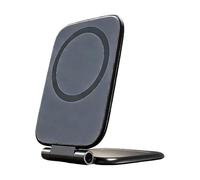 Supporto per cellulare regolabile a 270° per la tua palestra, magnetico wireless, ricarica rapida da 20 W, senza danni alla custodia (grigio, 14,6 cm)