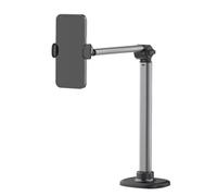 Supporto per cellulare, supporto per telefono Overhead | Supporto per registrazione video - Supporto per treppiede regolabile in alluminio per vlogging, visualizzazione documenti, questo supporto per