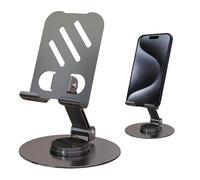 Supporto per cellulare - Supporto pieghevole girevole a 360° | design portatile leggero, angolo regolabile + costruzione di base stabile, materiale ABS di alta qualità, finitura durevole,