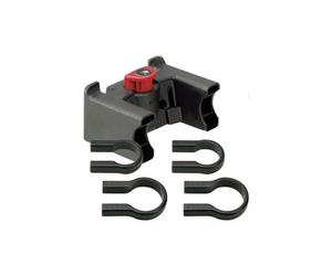 Supporto per cestino anteriore con chiusura klickfix standard oversize nero