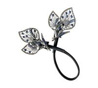 Supporto per chignon con lussuoso cristallo, blu cala, A | Ancient Styles, Fermaglio per capelli in lega, stile tradizionale Hanbiuk, gioiello decorativo per cosplay