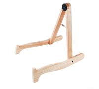 Supporto per chitarra acustica in legno massiccio con telaio pieghevole per chitarra elettrica e banjo, con quattro scomparti integrati (B)