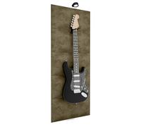 Supporto per chitarra con luce RGB e pannelli acustici | Display fonoassorbente con LED colorati | 125×50 cm | Colore lampada: Bianco | Colore pannello: [Beige | PANELS+WhiteLamp (125x50cm)]