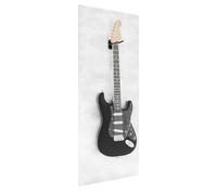Supporto per chitarra con pannelli acustici | Display fonoassorbente per chitarre elettriche | Compatibile con Gibson, Fender, PRS, Ibanez | Set in velluto con gancio | [Bianco | PANELS (125x50cm)]