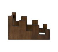 Supporto per chitarra elettrica in legno con rivestimento in feltro e base per una visualizzazione sicura, supporto da parete multi-posizione per basso con design anti-inclinazione