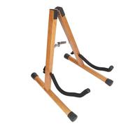 Supporto per Chitarra, Supporto per Chitarra Acustica Portatile Regolabile in Legno di Faggio Pieghevole Accessori per Chitarra per Mandolino (Grana profonda del legno)