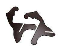 Supporto per chitarra, supporto per chitarre in legno stabile Resistente stile telaio a X Facile assemblaggio per supporto per strumenti a corda(Nero)