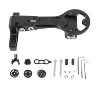 Supporto per ciclocomputer, staffa estesa in alluminio, supporto per ciclocomputer con 4 supporti per manubrio BaWeather per strada e montagna