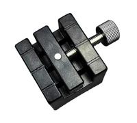 Supporto per cinturino orologio, strumento per morsa e supporto per riparazione e manutenzione di orologi, con morsetto regolabile, 4,1 cm, nero