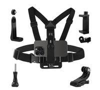 Supporto per Cinturino Pettorale per Cellulare, Clip Holder Cell Phone Cellphone Selfie Fixation Bracket Fit per Gopro e La maggior parte degli smartphone