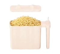 Supporto per ciotole per pasta, tazza senza risciacquo con coperchio, simpatica ciotola per pasta istantanea con design con orecchie di gatto, drenaggio, vassoio per forchetta e manico, per dormitorio