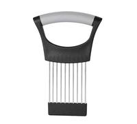 Supporto per cipolle migliorato in acciaio inox per tagliare, strumento multifunzione per tagliare, per cipolle, carne, patate