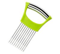 Supporto per cipolle per tagliare cipolle, design antiscivolo in acciaio inox, taglia verdure e affetta per tagliare, utilizzabile per frutta, carne, bistecca, pomodori, a casa, al picnic, nel