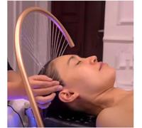 Supporto per circolazione dell'acqua, attrezzatura per cascata Head Spa con altezza regolabile e angelo, cura del cuoio capelluto in stile parrucchiere, telaio per circolazione dell'acqua della spa